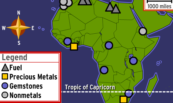 10 câu đố về kỹ năng bản đồ bằng tiếng Anh - Phần 3 - Dành cho học sinh Phổ thông trung học